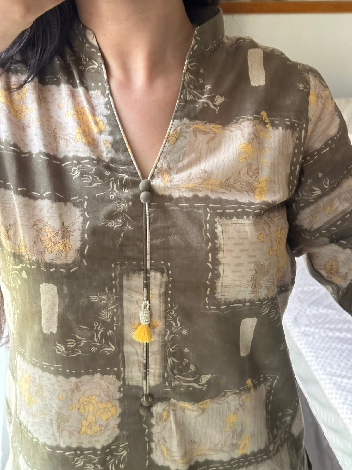 Olive Muse 2PC Stitched Lawn Suit