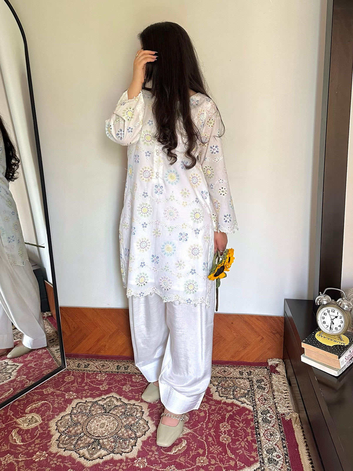 Pastel Daisy 2PC Embroidered Stitched Lawn Suit