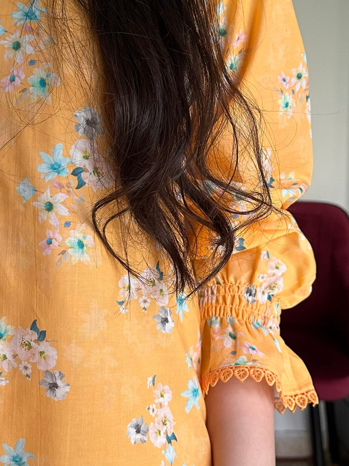 Marigold Blossom 2PC Stitched Lawn Suit